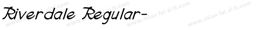 Riverdale Regular字体转换